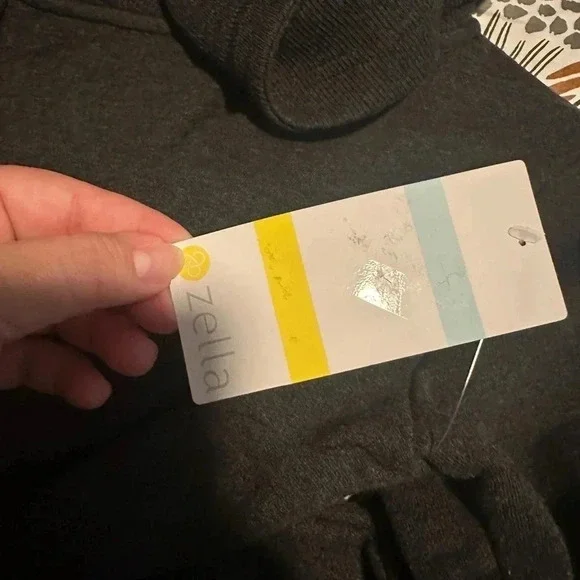 NWT Zella Girls Cara Wrap Cardigan Charcoal Grey Heather Size Medium + Small - Picture 4 of 6